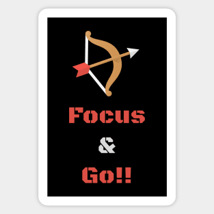 Focus on the goal Sticker